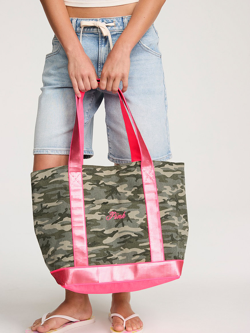 sequin canvas tote bag sequin canvas tote bag