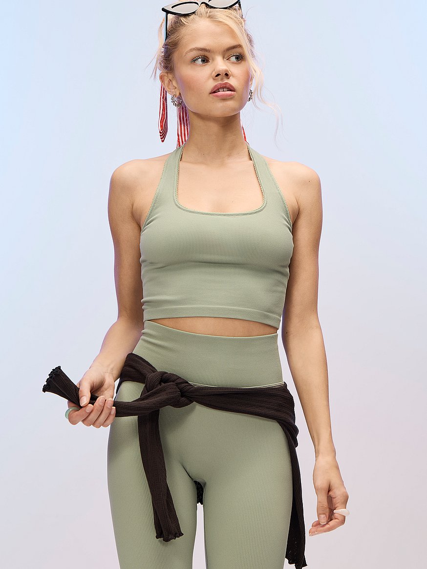 anywear halter cropped tank anywear halter cropped tank