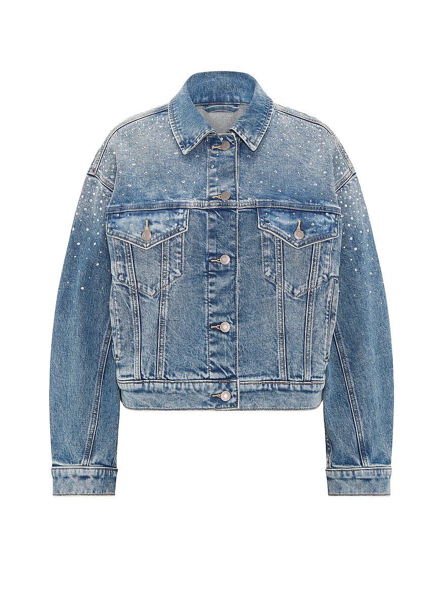 denim by pink boyfriend trucker jacket denim by pink boyfriend trucker jacket