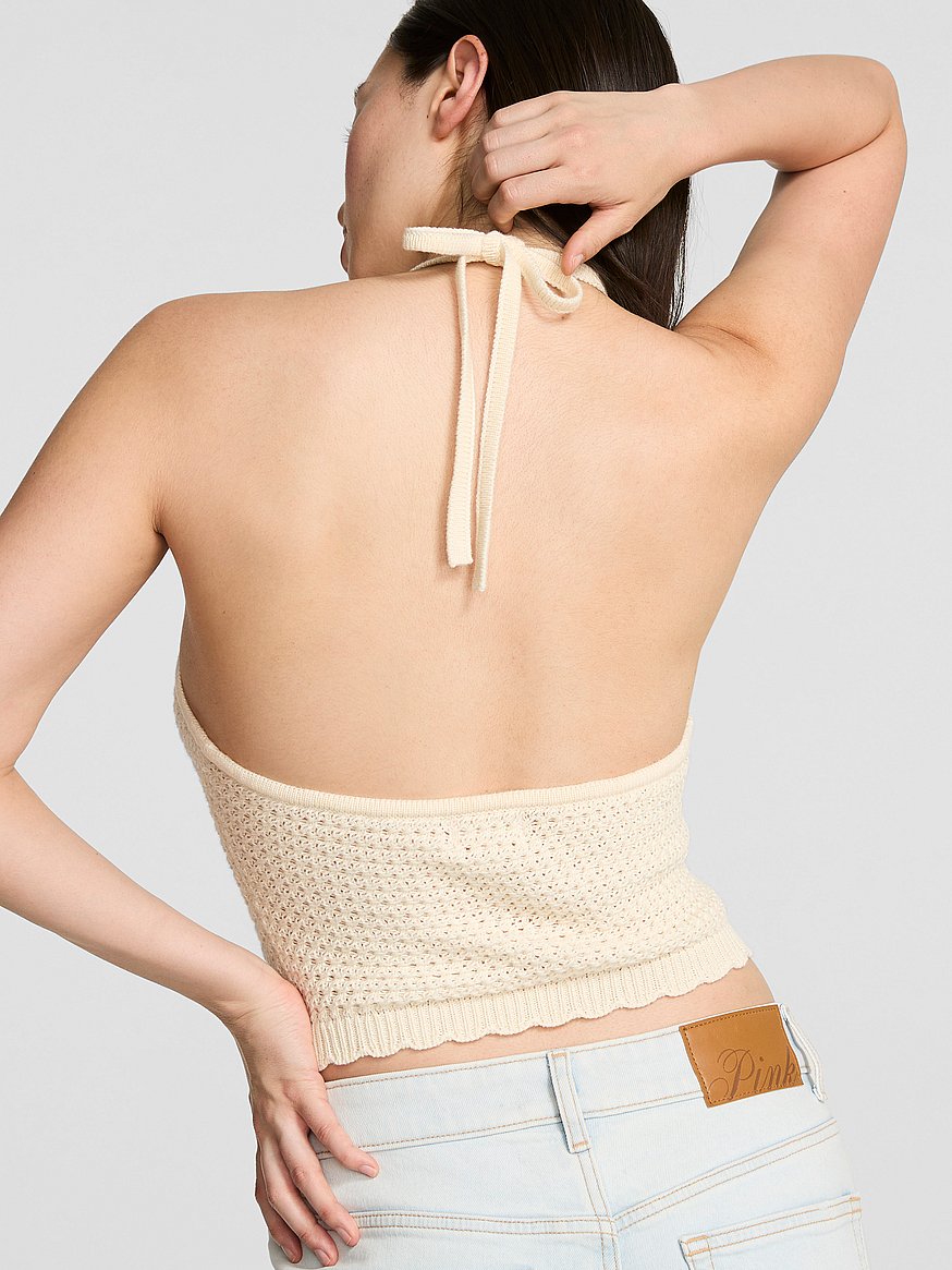 crochet halter tank top crochet halter tank top