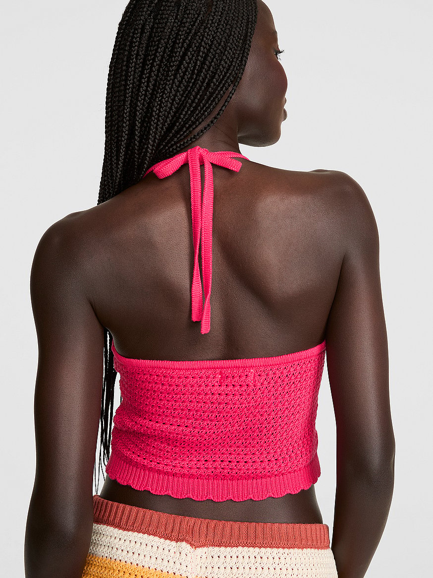 crochet halter tank top crochet halter tank top