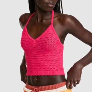 crochet halter tank top