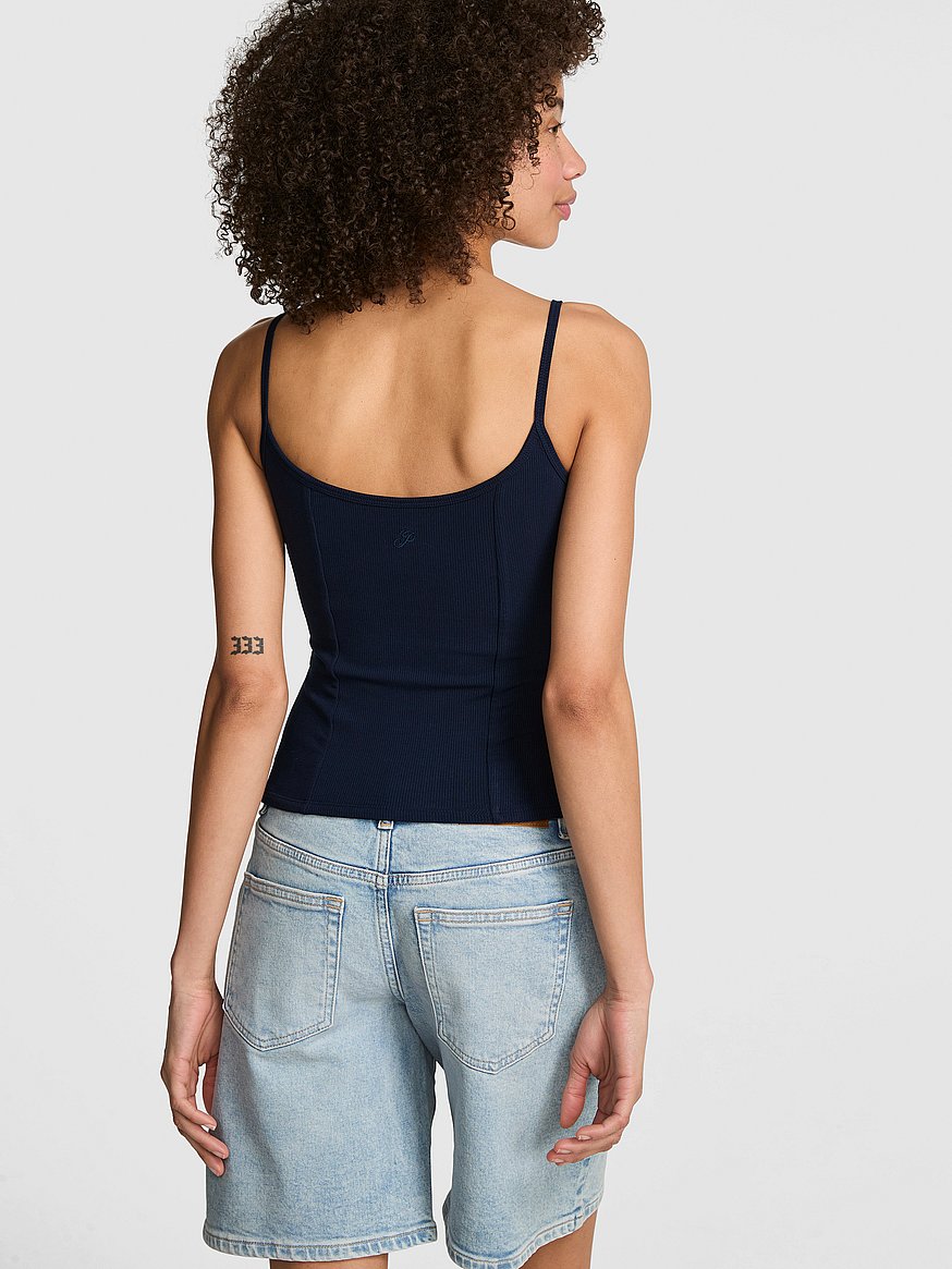 all day soft rib corset tank top all day soft rib corset tank top