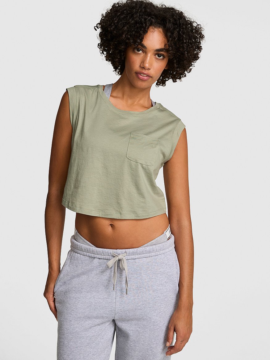 light as air jersey cropped tank top light as air jersey cropped tank top