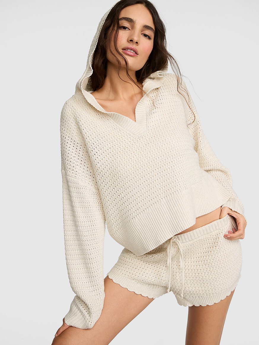 crochet v neck hoodie crochet v neck hoodie