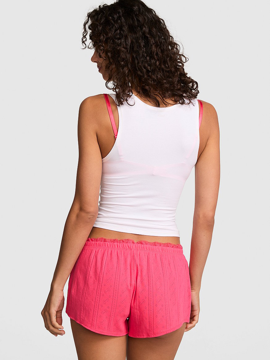 pointelle micro pajama shorts pointelle micro pajama shorts