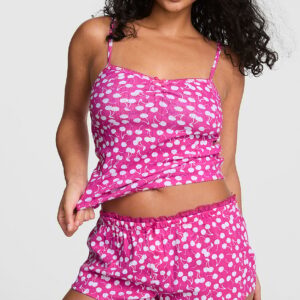 pointelle micro pajama shorts