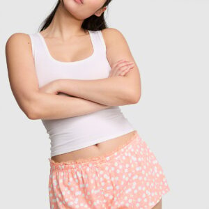 pointelle micro pajama shorts