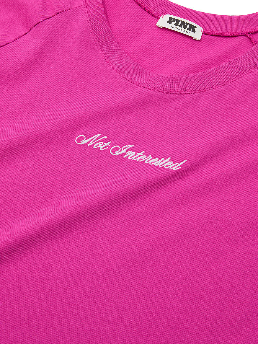 cotton raglan sleep tee cotton raglan sleep tee