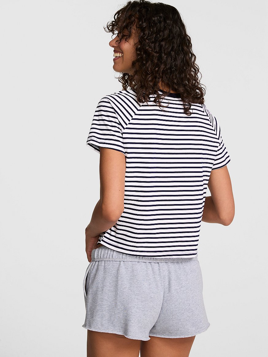 cotton raglan sleep tee cotton raglan sleep tee