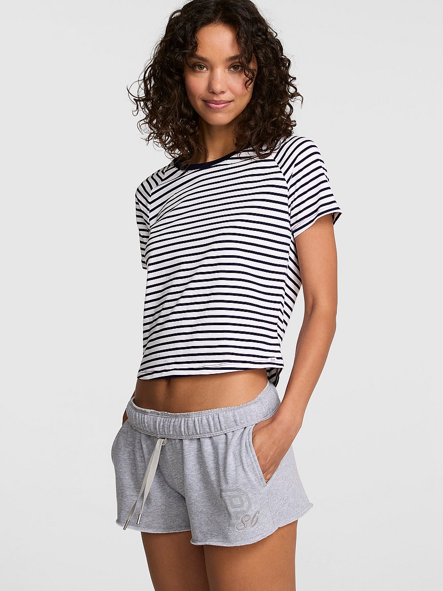 cotton raglan sleep tee cotton raglan sleep tee