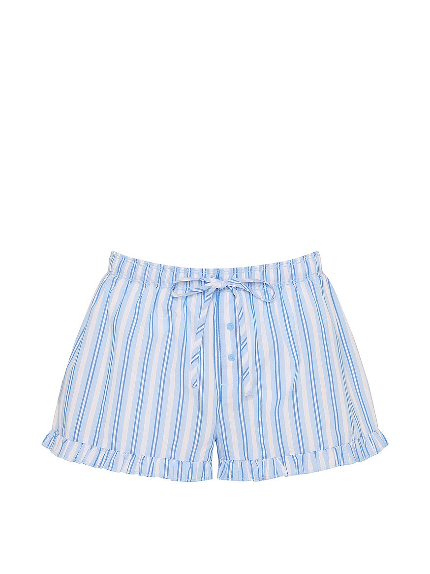 cotton boxy pajama shorts cotton boxy pajama shorts