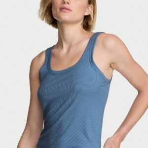 vs iconic rib square neck tank top