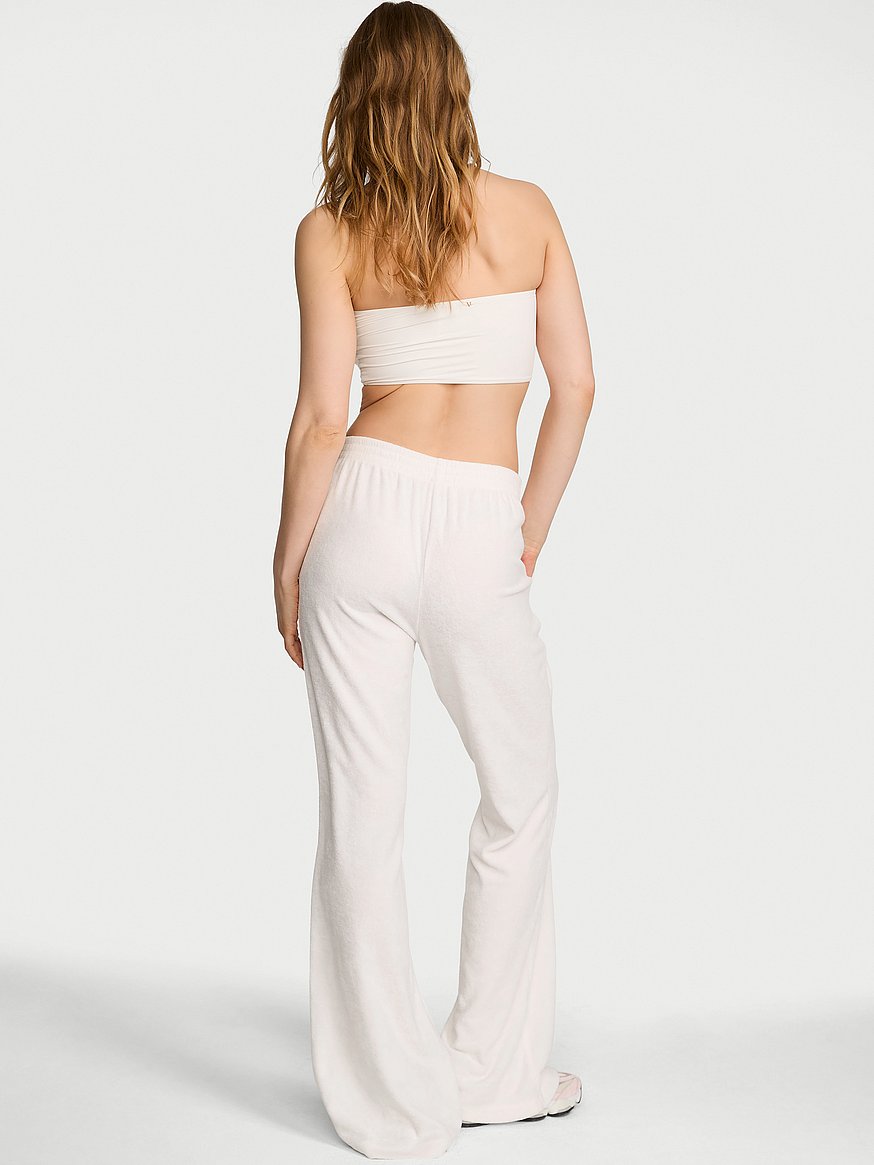 micro terry flare lounge pant micro terry flare lounge pant