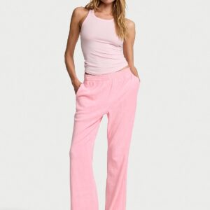 micro terry flare lounge pant
