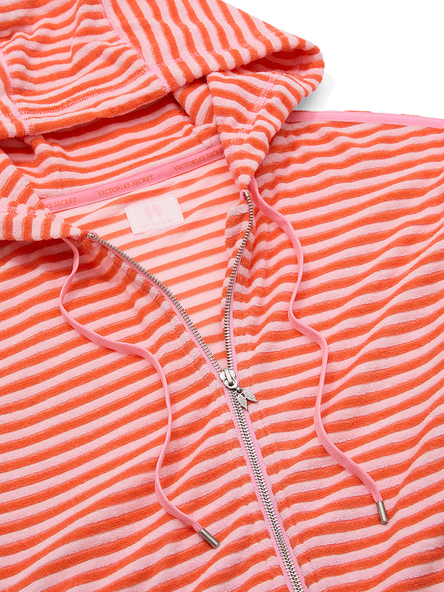 micro terry full zip hoodie micro terry full zip hoodie