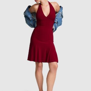 Витрина night out stretchy knit halter dress