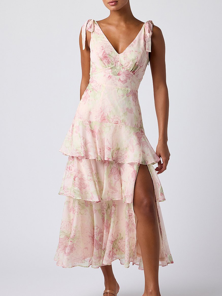 arya tiered midi dress arya tiered midi dress
