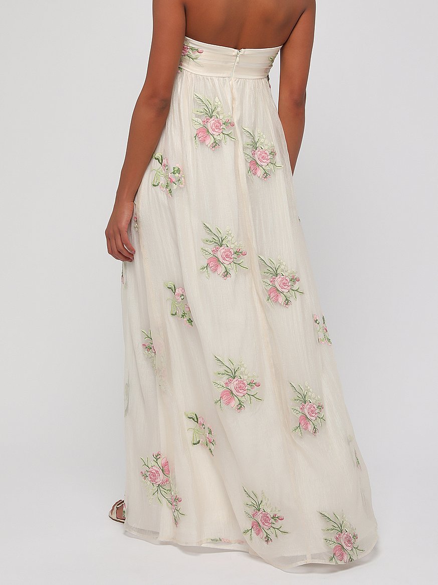 fiona strapless embroidered maxi dress fiona strapless embroidered maxi dress