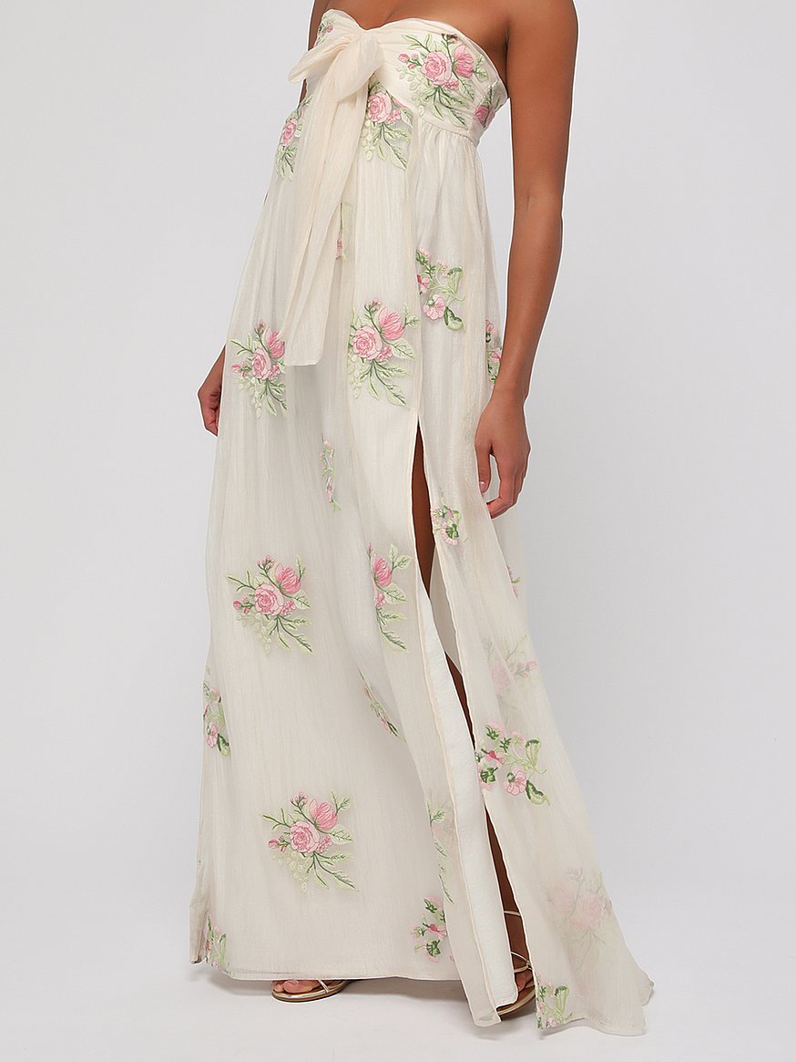 fiona strapless embroidered maxi dress fiona strapless embroidered maxi dress