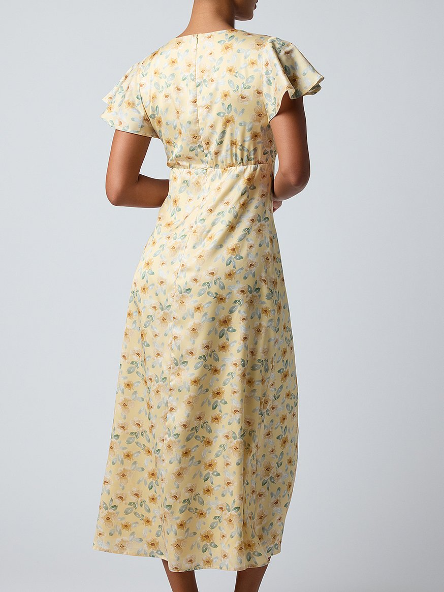 charity flutter sleeve midi dress charity flutter sleeve midi dress