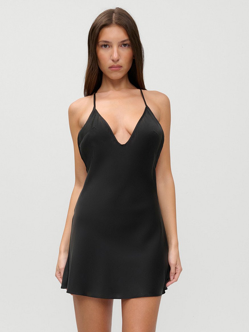 jennie x frankies bikinis colette silk mini dress jennie x frankies bikinis colette silk mini dress