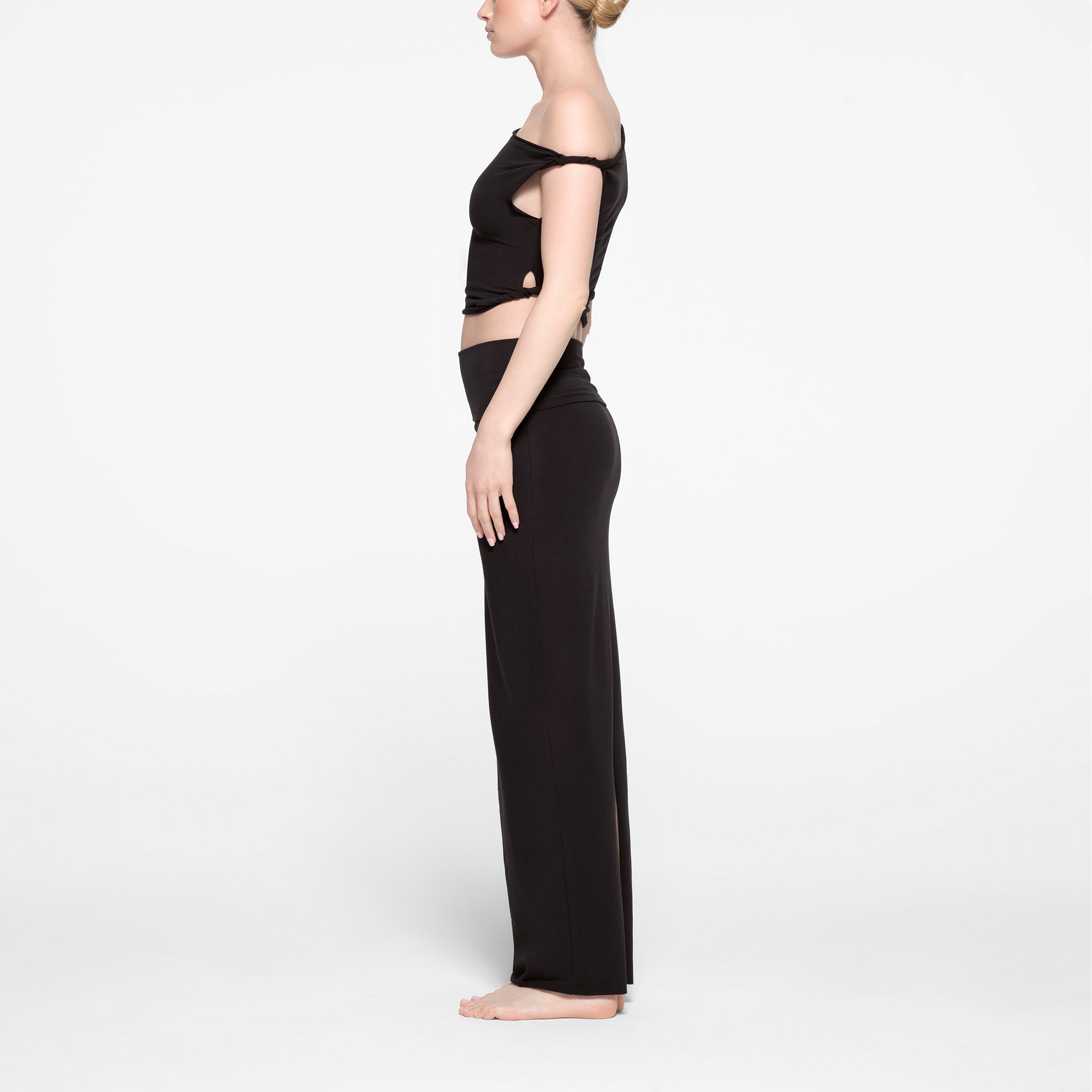 cotton jersey foldover skirt cotton jersey foldover skirt