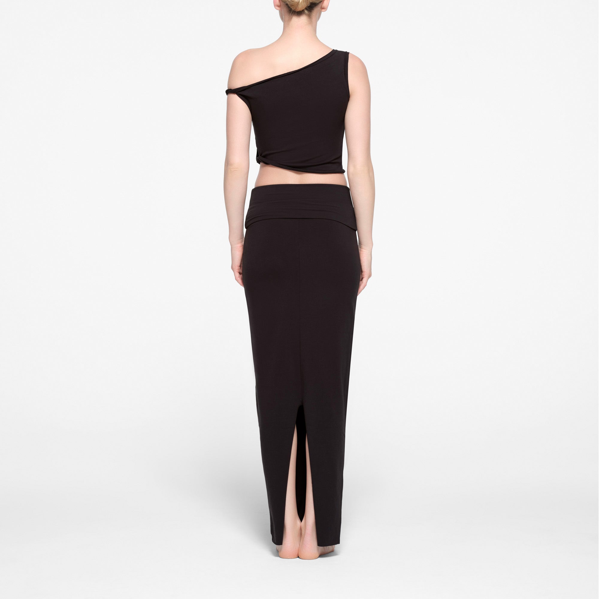 cotton jersey foldover skirt cotton jersey foldover skirt