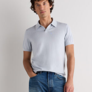 Витрина cotton silk johnny collar polo