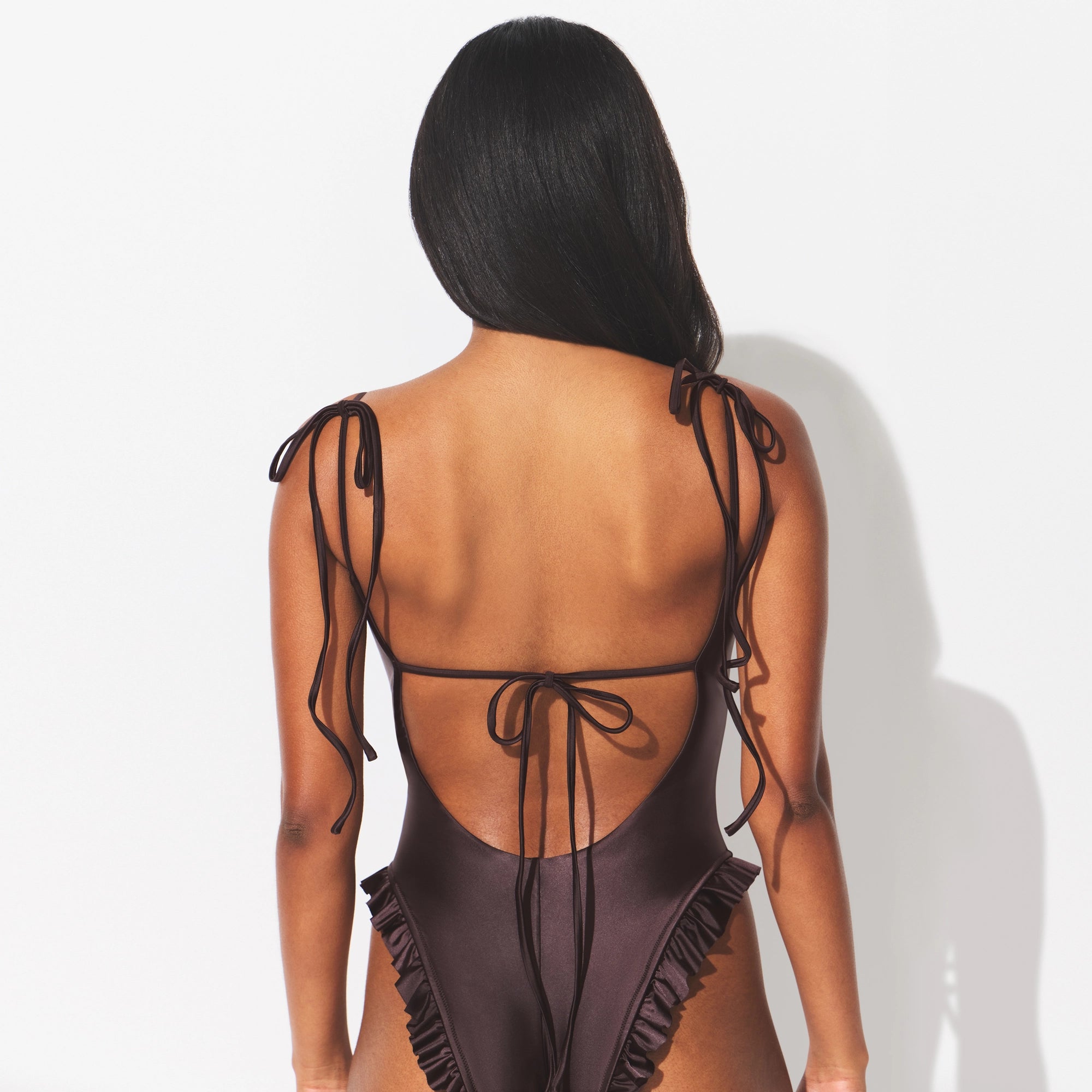 satin swim low back one piece satin swim low back one piece