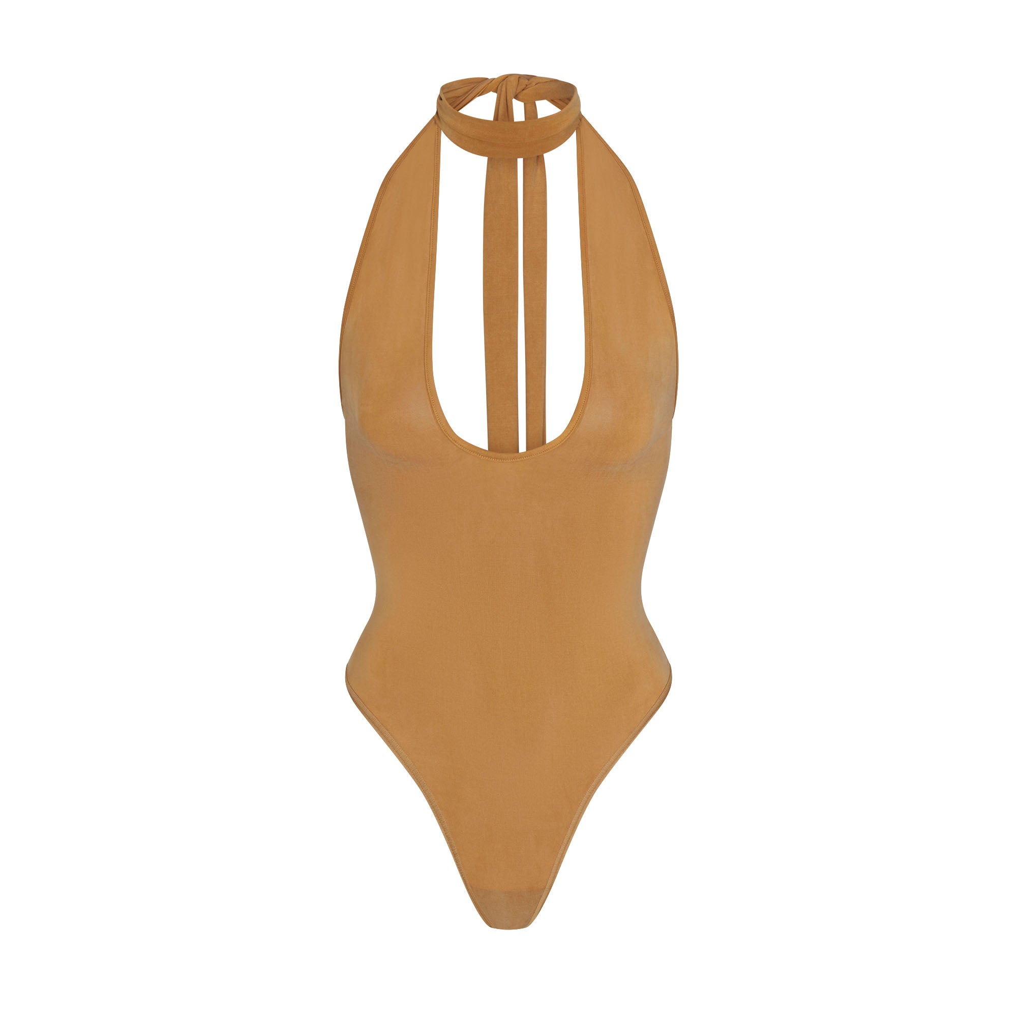 cupro jersey halter bodysuit cupro jersey halter bodysuit