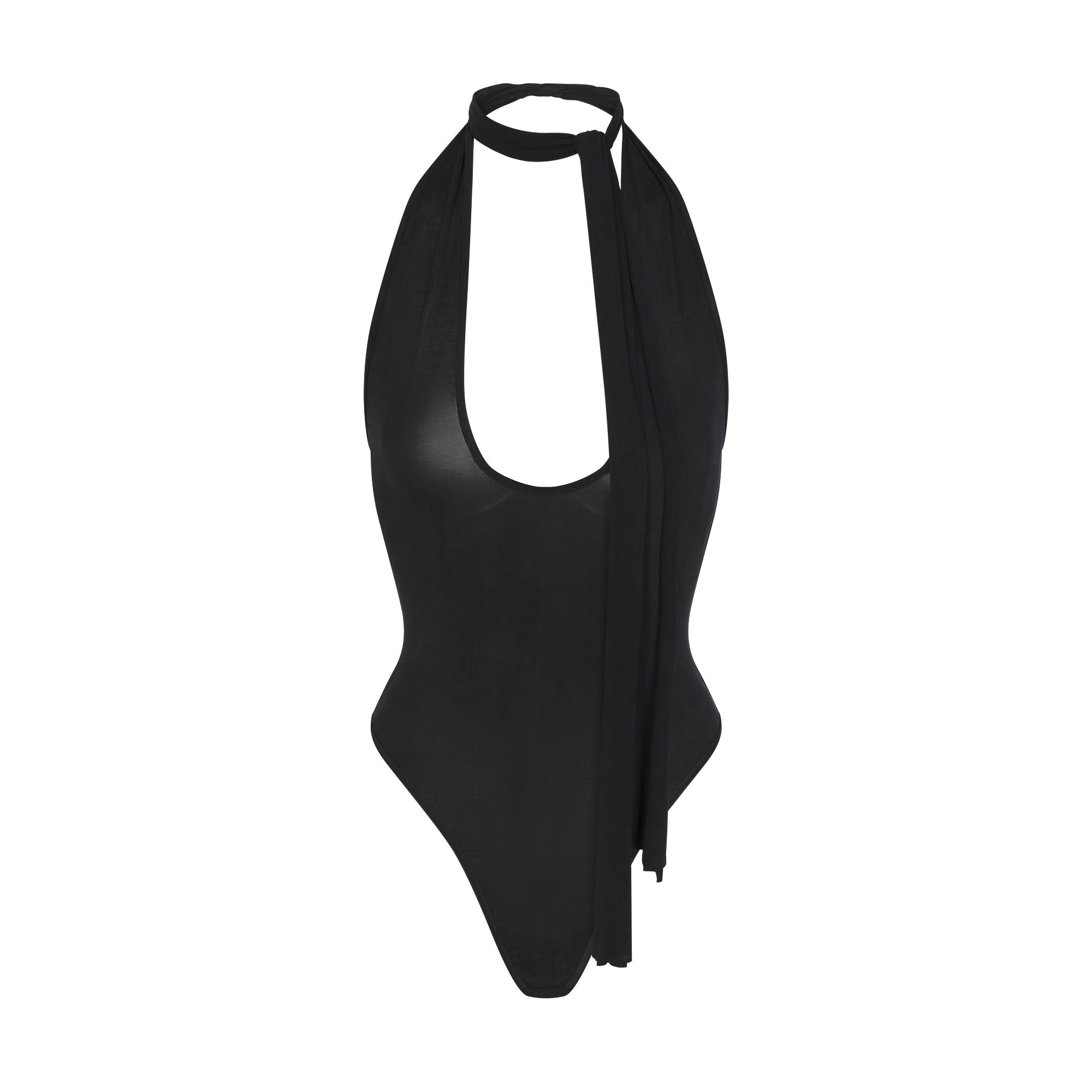 cupro jersey halter bodysuit cupro jersey halter bodysuit