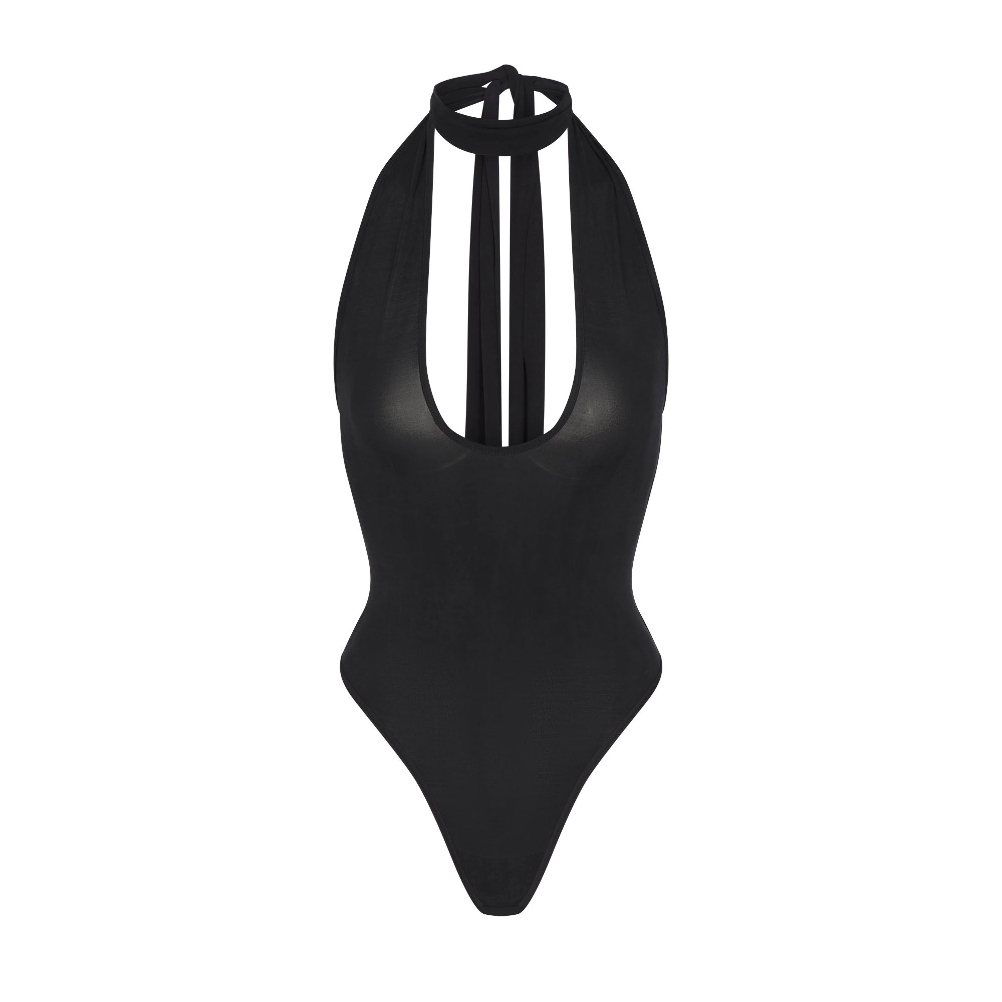 cupro jersey halter bodysuit cupro jersey halter bodysuit