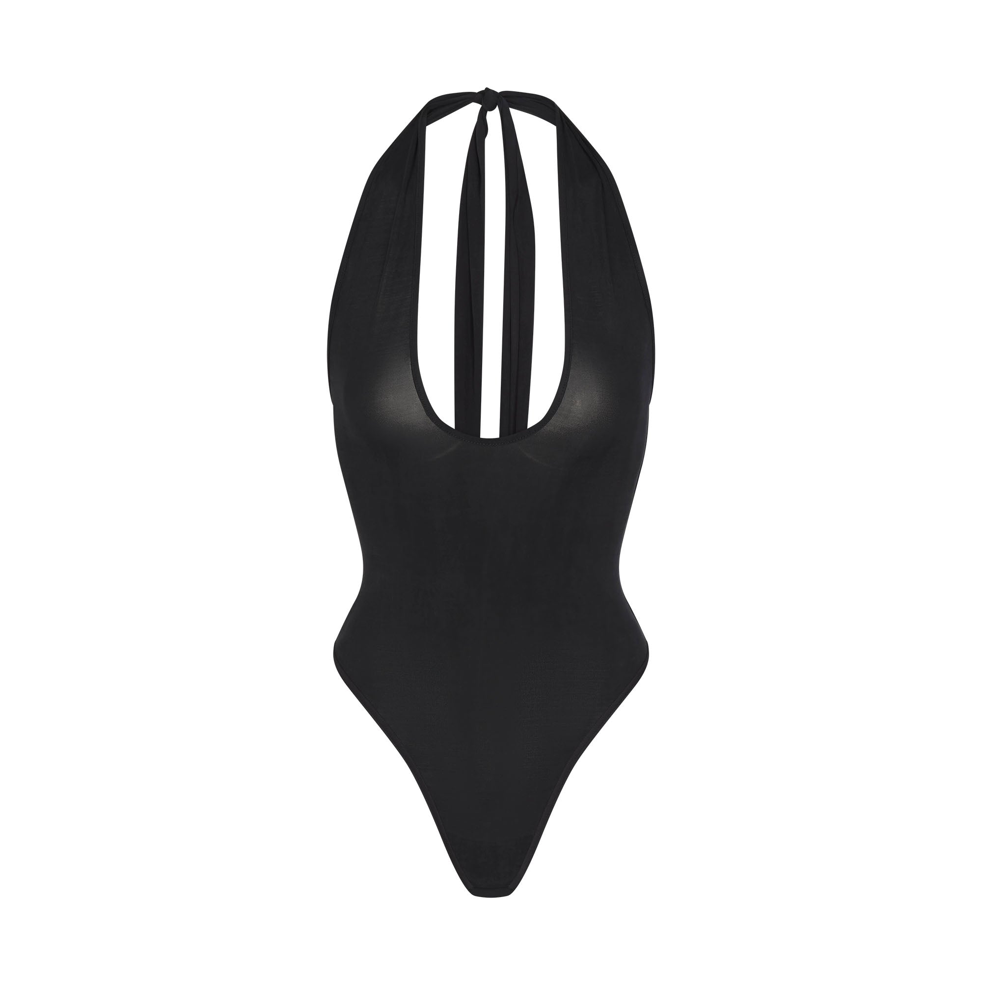 cupro jersey halter bodysuit cupro jersey halter bodysuit