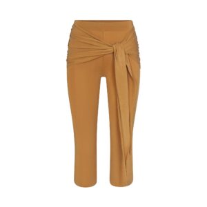 cupro jersey wrap capri