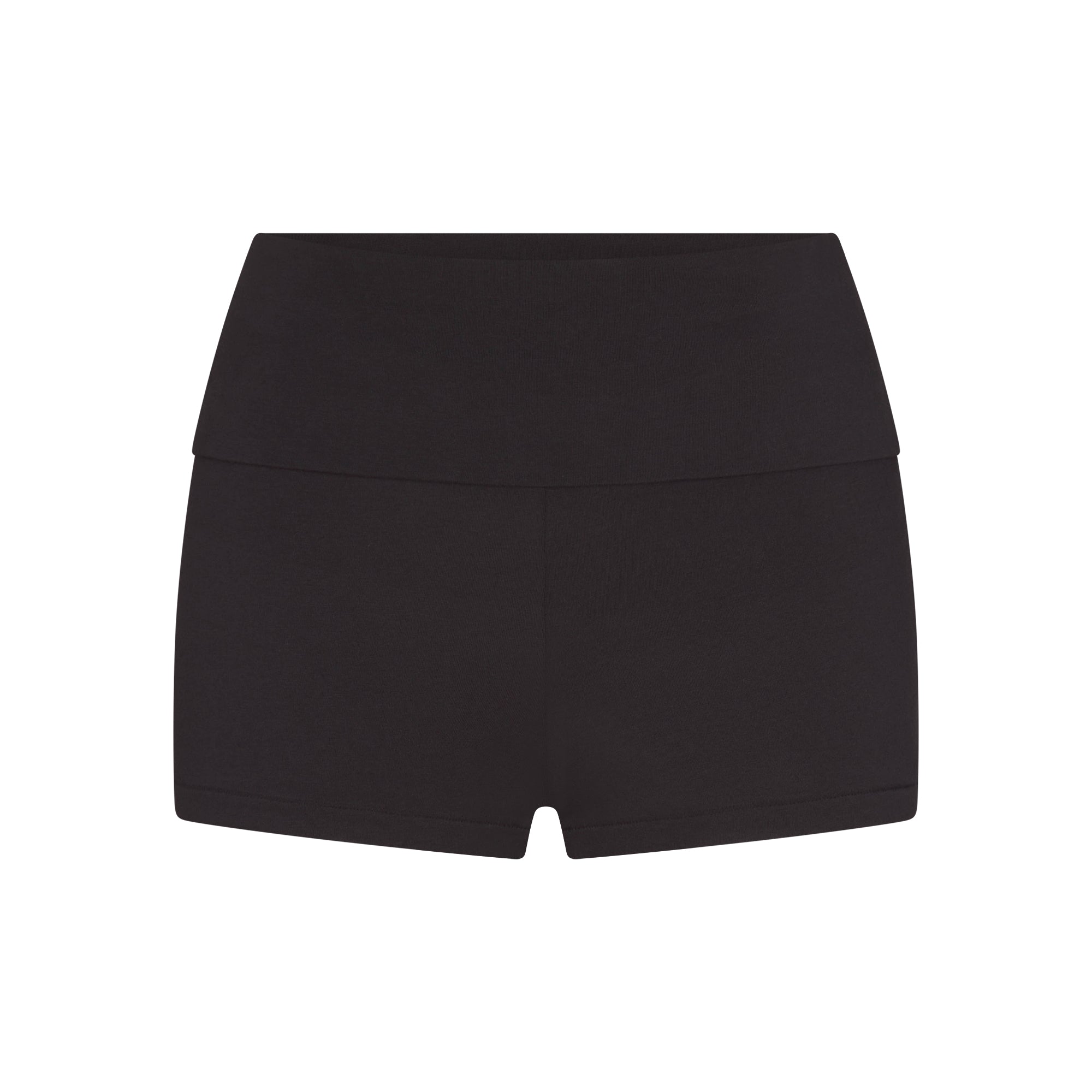 cotton jersey foldover short cotton jersey foldover short