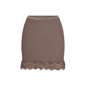 Витрина rib knit lace mini skirt