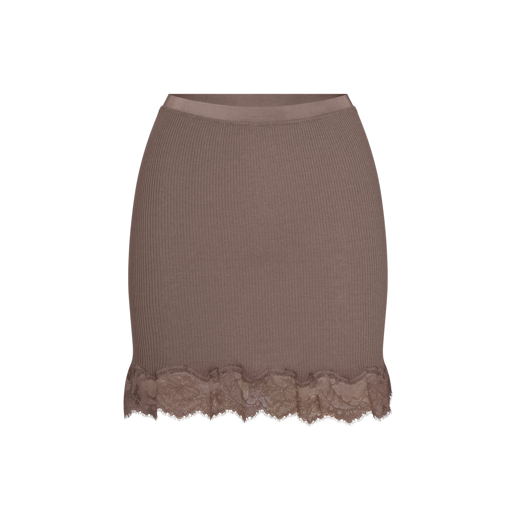 rib knit lace mini skirt rib knit lace mini skirt