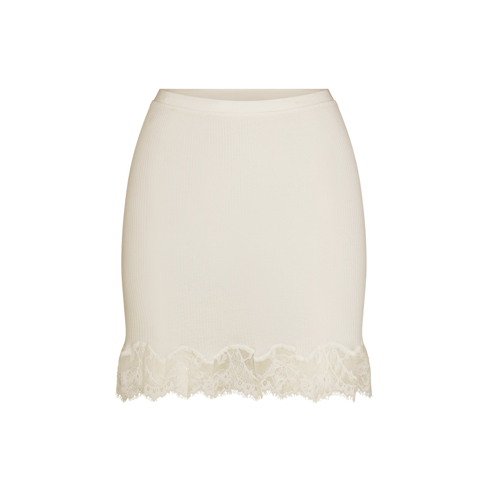 rib knit lace mini skirt rib knit lace mini skirt