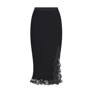 Витрина rib knit lace midi skirt