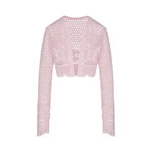 swim cover ups crochet cropped cardigan