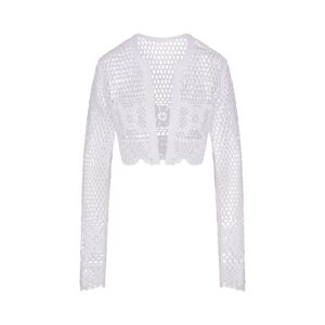 swim cover ups crochet cropped cardigan