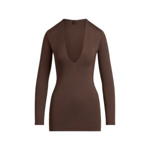 Витрина smooth layers deep plunge mini dress