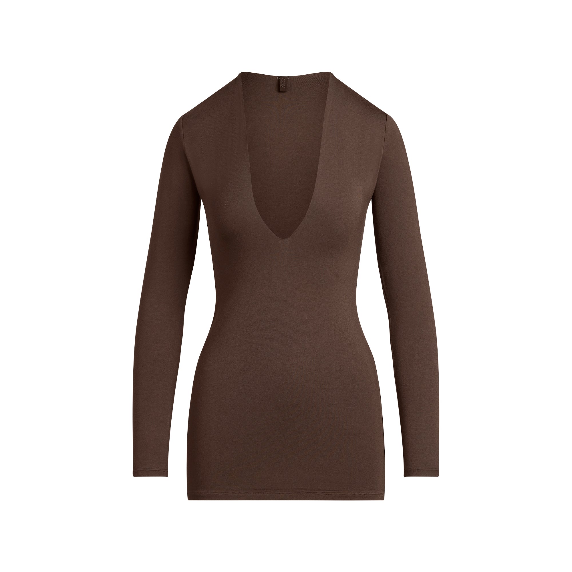 smooth layers deep plunge mini dress smooth layers deep plunge mini dress
