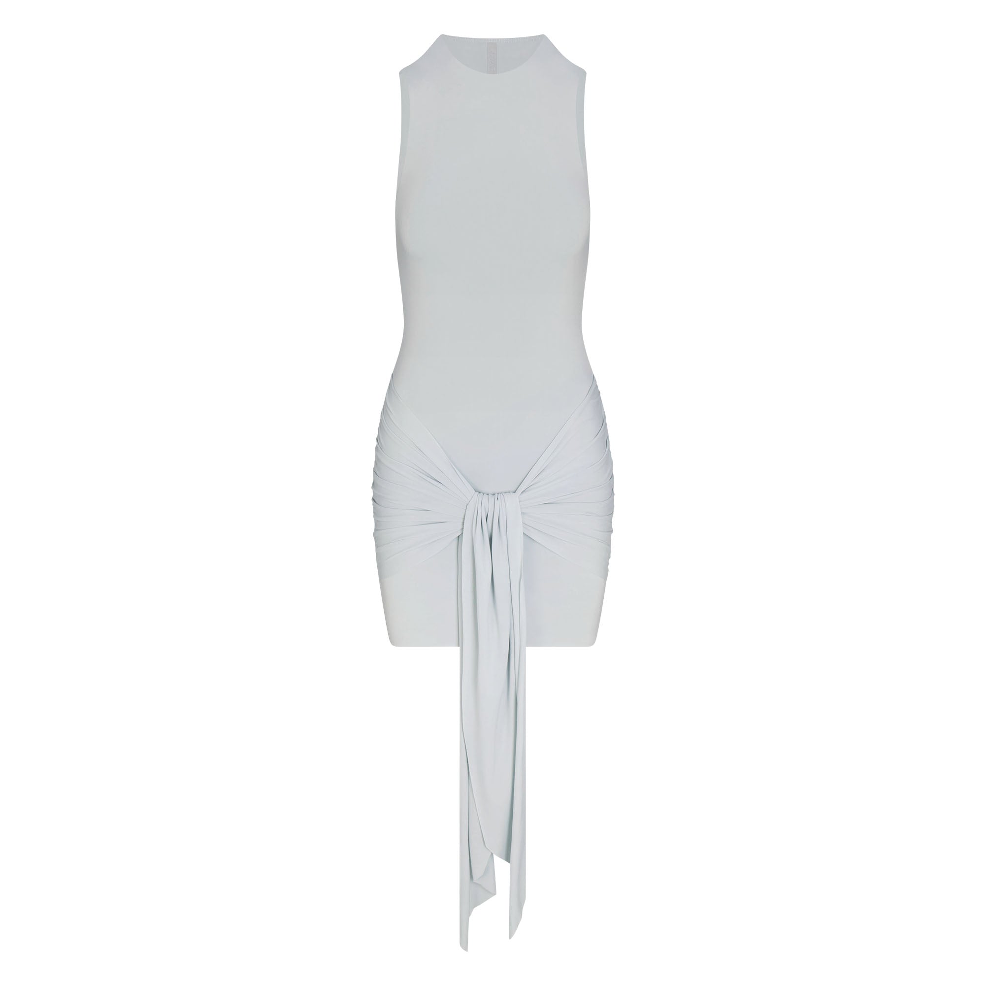cupro jersey wrap mini dress cupro jersey wrap mini dress