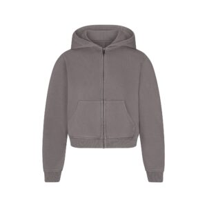 boyfriend fleece zip up hoodie