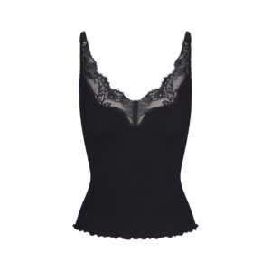 Витрина rib knit lace cami