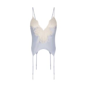 silk lace garter cami and short set