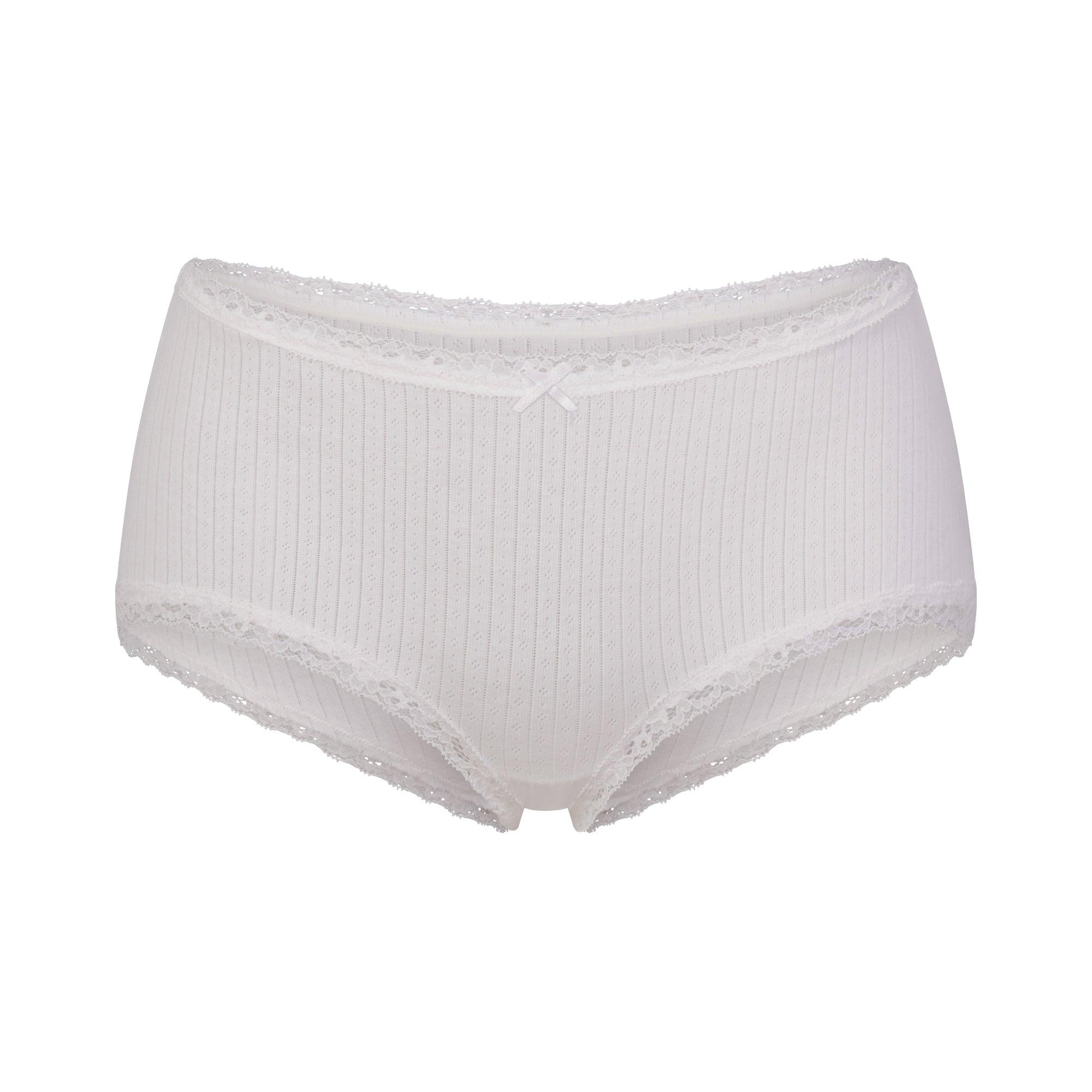 lightweight cotton pointelle lace boy short lightweight cotton pointelle lace boy short
