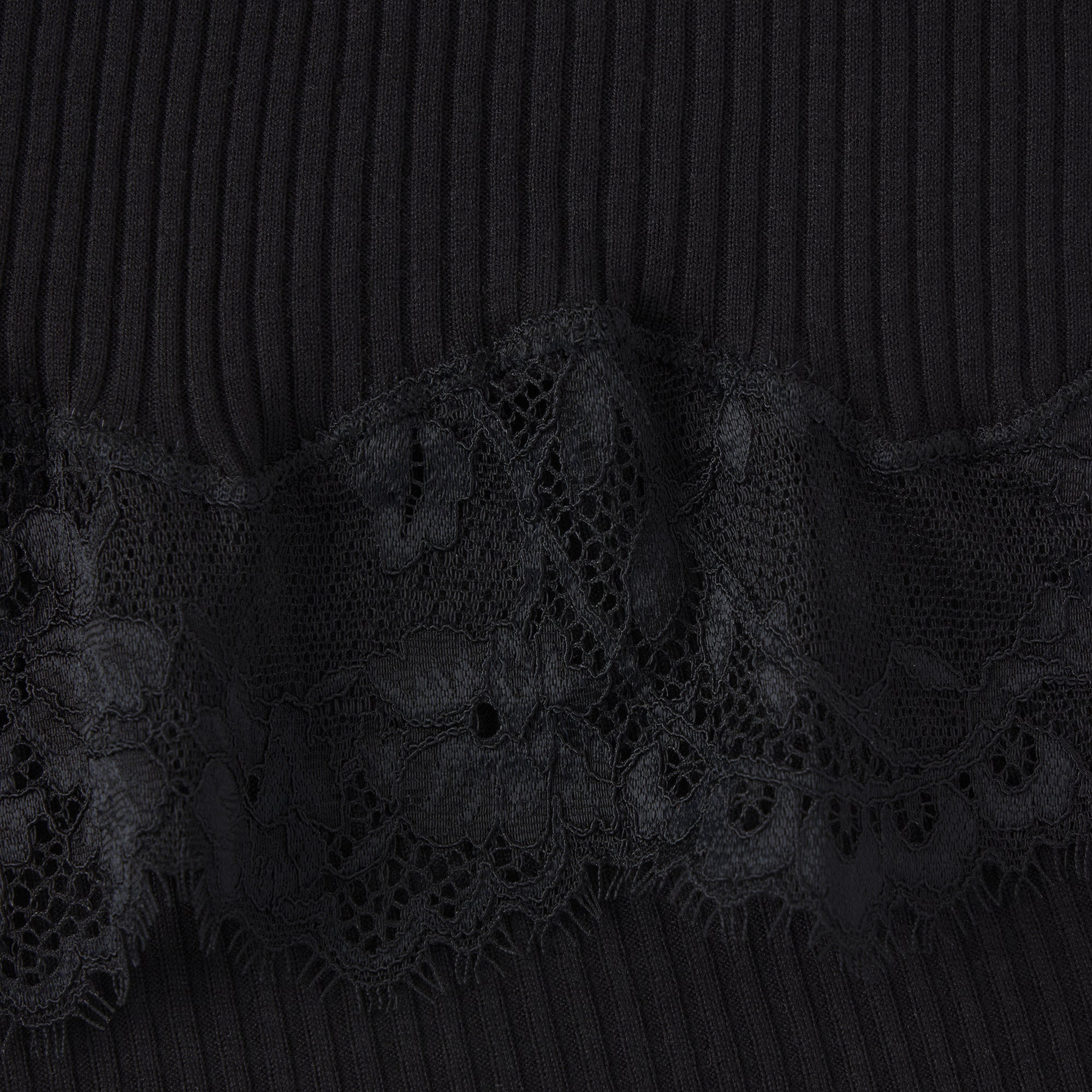 rib knit lace mini skirt rib knit lace mini skirt